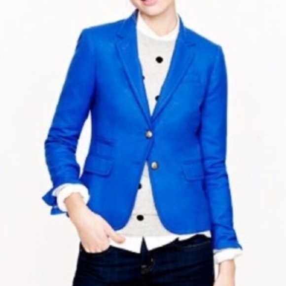 J. Crew Jackets & Blazers - J.Crew royal blue Wool schoolboy blazer (G29)